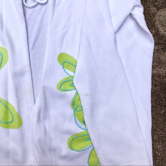 y2k front tie cardigan w spongebob-esque flower print ๐ญ - Picture 4 of 4